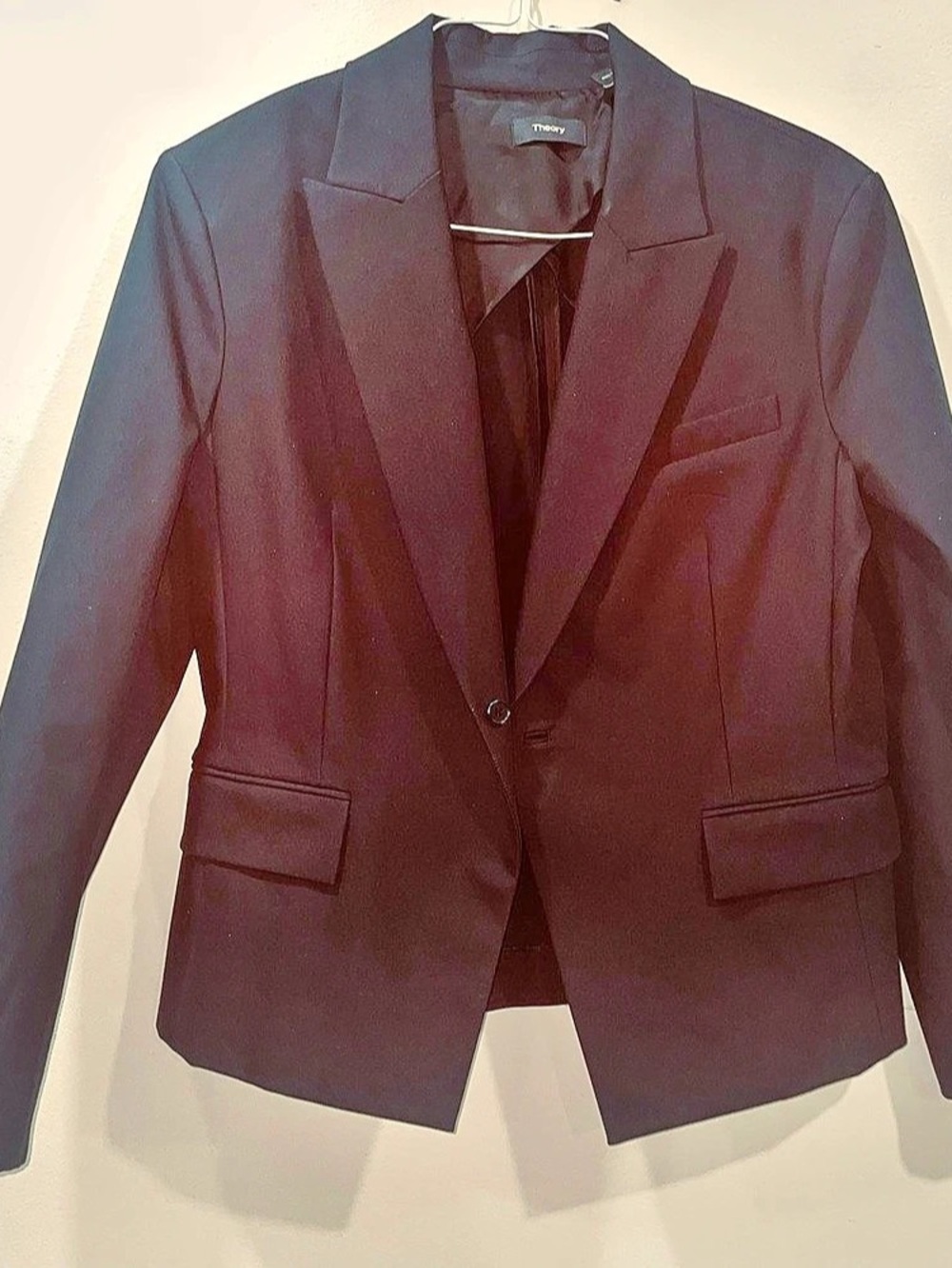 Theory Black Blazer Size 12